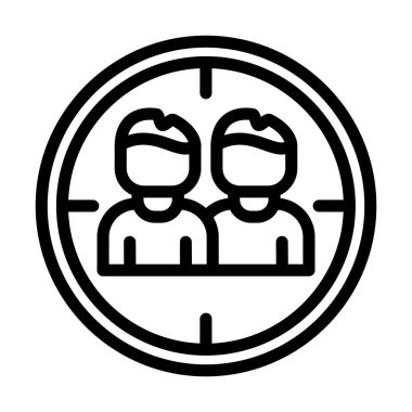 İnsan simgesinin vektör illüstrasyonu