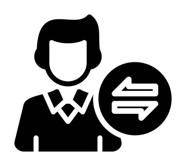 Kredi kartı olan bir iş adamının vektör çizimi