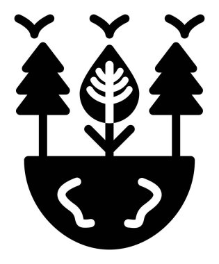 ekoloji çevre bitki simgesi