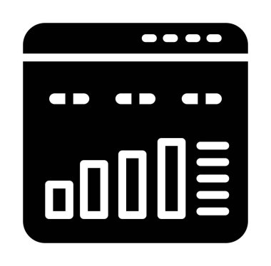 sunucu vektörü düz simgesi