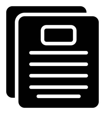 kitap simgesi, satır tasarımı.