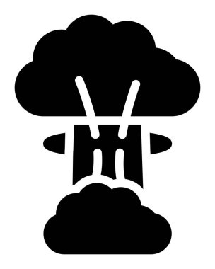 Duman bulutu vektör simgesi