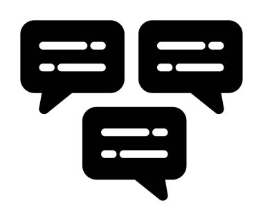 konuşma kabarcığı vektör çizimi