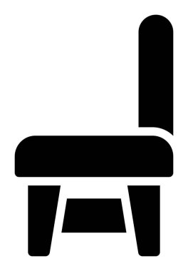 mobilya ikonu vektör illüstrasyonu