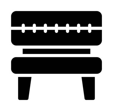 Yatağa. Web simgesi basit illüstrasyon