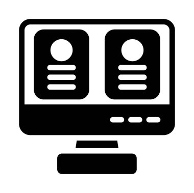 Sunucu. Web simgesi basit tasarım