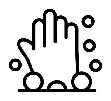 Parmaklı el hareketi simgesi, taslak biçimi