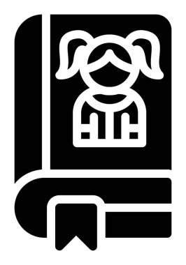 Kitap kitaplığı simgesi ana hat biçiminde