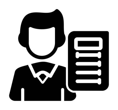 iş adamı simgesi vektör illüstrasyonu