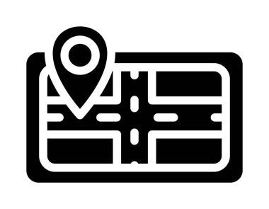 Harita konumu vektör simgesi