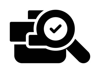 İşaret simgesi vektör illüstrasyonunu kontrol et