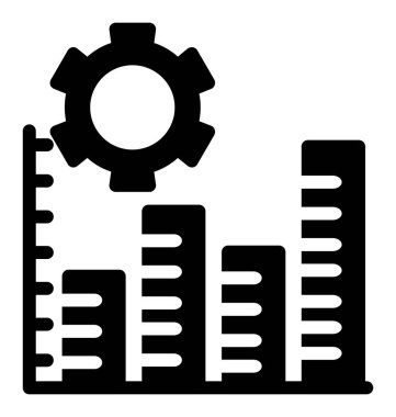 Fabrika binası ikon vektör illüstrasyonu