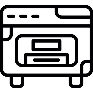 Taslak biçiminde kutu kargo lojistik simgesi