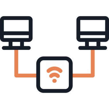 wifi vektör ince çizgi simgesi