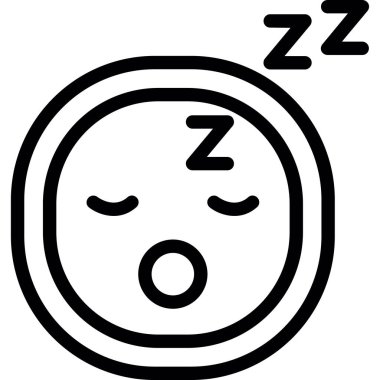 Anahat biçiminde uyku yüzü simgesi