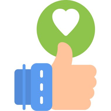 Başparmağını kaldır. Basit resimleme