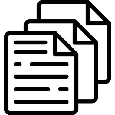 Belge. Web simgesi basit tasarım