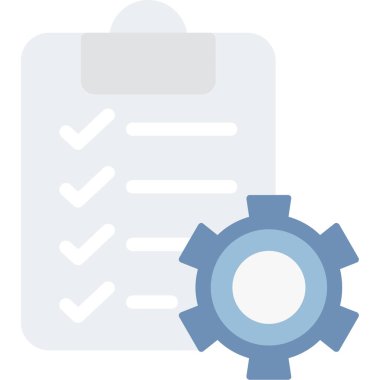 Kontrol listesi. Web simgesi basit illüstrasyon