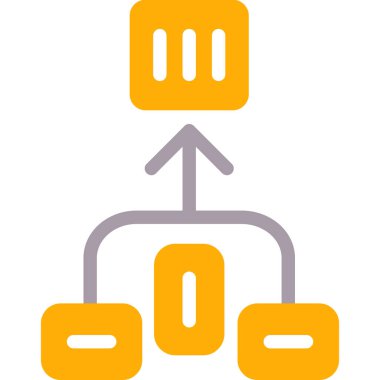 hiyerarşi. Web simgesi basit illüstrasyon