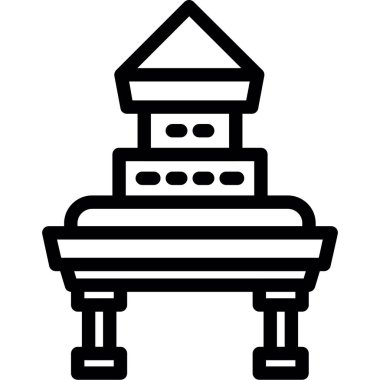 bina simgesi, vektör illüstrasyonu