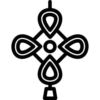 İrlandalı İrlanda simgesi ana hatlar biçiminde