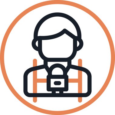 vektör avatar simgesi, vektör illüstrasyonu