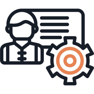 görev simgesi vektör illüstrasyonu