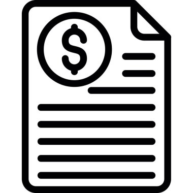 Para için. Web simgesi basit illüstrasyon