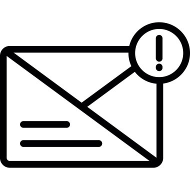 zarf simgesi vektör illüstrasyonu