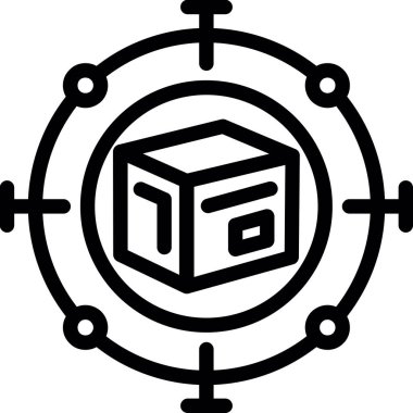 Bir diyagram simgesinin vektör illüstrasyonu