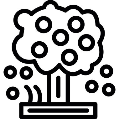 bitki simgesi vektör illüstrasyonu