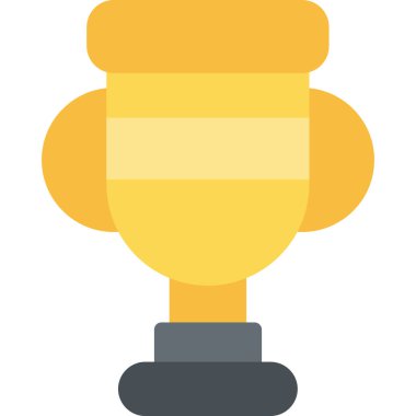 Şampiyonluk kupası ikonu düz stil