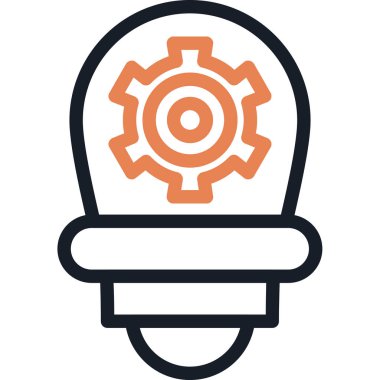 ampul simgesi vektör illüstrasyonu