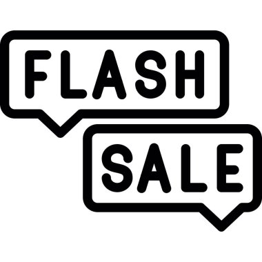 satış flaş satışı etiketi, basit simge