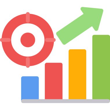 grafik ikonu vektör illüstrasyonu