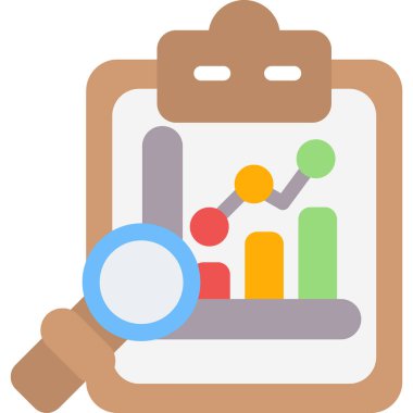 Grafik & çizelgesi için işletme yönetimi düz simgesi