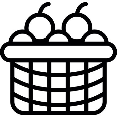 Sepet simgesi çizimi herhangi bir amaç için izole edildi