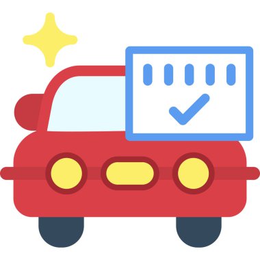 vektör içinde araba kontrol simgesi