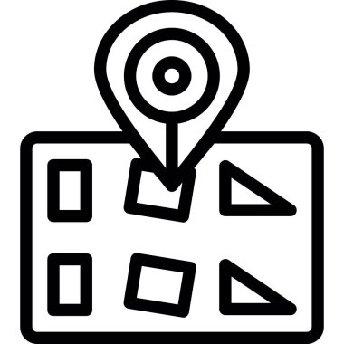 konum simgesi. beyaz arkaplanda izole edilmiş web tasarımı için konum haritası vektör simgesi