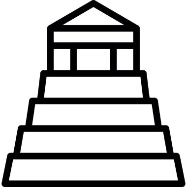 mimari yapı yapı ikonu ana hatlar biçiminde