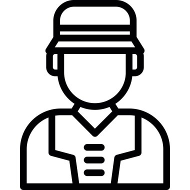 avatar erkek simgesi ana hatları biçiminde