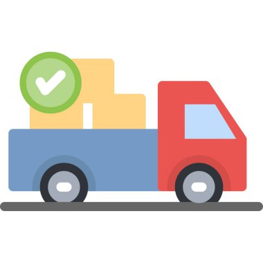 dağıtım düz renkli simge