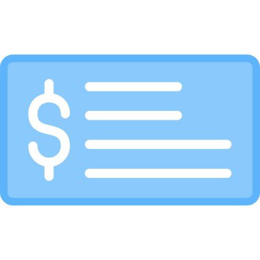 Dolar düz vektör simgesi