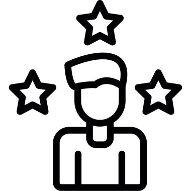 yıldız simgesi vektör taslağı tasarımı