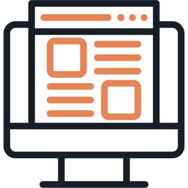 Web simgesi vektör illüstrasyonu