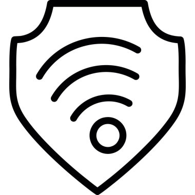 wifi simgesi, basit vektör illüstrasyonu