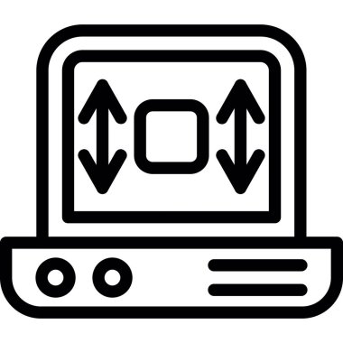 bilgisayar ekranı vektör simgesi