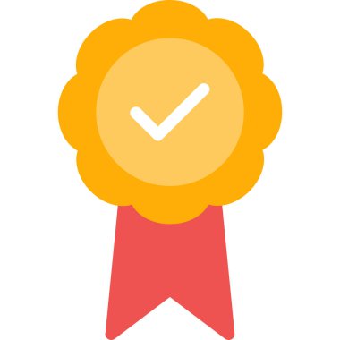 ödül düz simgesi, düz tasarım biçimi