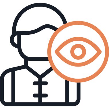 Tıbbi maskeli bir adamın vektör çizimi