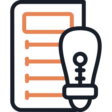 Başarı Fikri Satırı Basit Simge Tasarımı